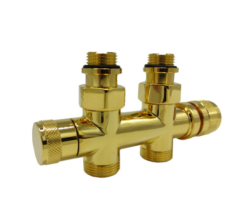 Узел нижнего подключения SR Rubinetterie Tondera прямой 1/2x3/4 Золото 0682-1500D0E0