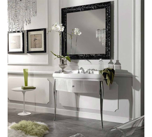 Комплект мебели Kerasan Retro 100 см с раковиной 1 отв подвесной белый хром 105001/7363K7