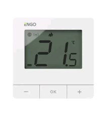 Терморегулятор ZigBee ENGO Controls E25BATW накладной на батарейках белый E25BATW