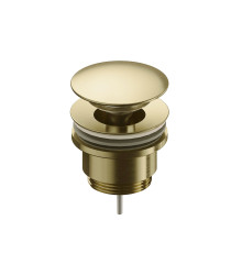 Донный клапан Aquanet PushOpen золото шлифованное AQM7003BG