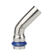 Угольник 45° однораструбный Varmega Inox Press 18 мм VM713001818