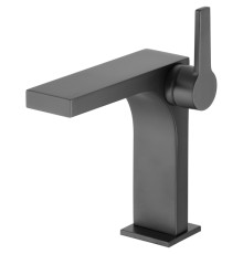 Смеситель для раковины KEUCO Edition 11 однорычажный с донным клапаном черный шлифованный хром 51102 130000