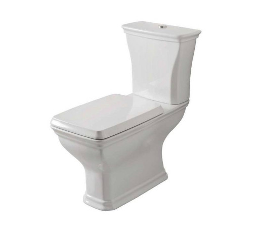 Унитаз-моноблок Artceram Civitas 36х54 см белый хром HEA010 71, CIC009 01 00, CIV004 01 00