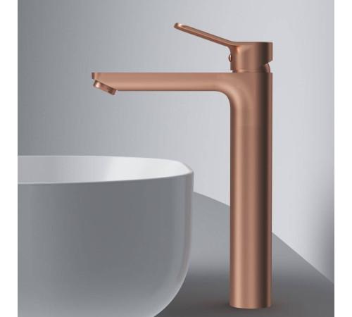 Смеситель для раковины высокий AM.PM X-Joy розовое золото F85A92044