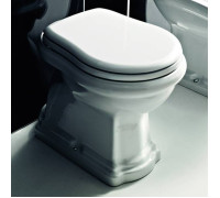 Унитаз приставной Kerasan Retro 59х38.5 см слив в пол белый 101001