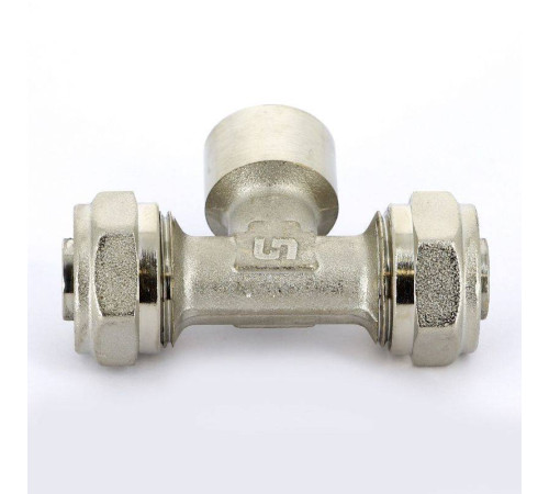 Тройник обжимной Uni-Fitt никелированный 20х1/2х20 ВР 667N7270