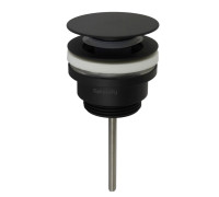 Донный клапан для раковины Splendy универсальный незапираемый 1 1/4 черный матовый AA3071URMBM