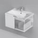 Тумба под раковину подвесная AM.PM Gem 75 см 1 ящик белый глянец M90FHX07521WG