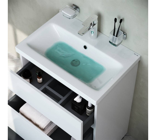 Тумба под раковину напольная AM.PM Gem 60 см 3 ящика белый глянец M91FSX0602WG