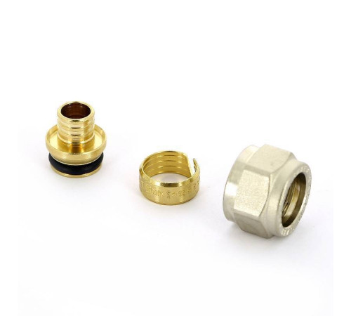 Соединитель обжимной Tiemme евроконус для труб PEX 16(2.2)х1/2 EK 1440G0037