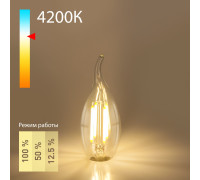 Филаментная светодиодная лампа Dimmable quotСвеча на ветруquot CW35 5W 4200K E14 BLE1424