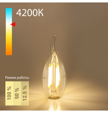 Филаментная светодиодная лампа Dimmable quotСвеча на ветруquot CW35 5W 4200K E14 BLE1424