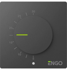 Термостат ENGO Controls Simple комнатный механический накладной черный ESIMPLE-230B