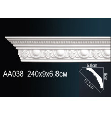 Карниз потолочный полиуретановый с рисунком Perfect AA038