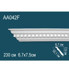 Карниз потолочный полиуретановый гибкий Perfect AA042F