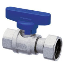 Кран шаровой FAR 3/4 ВР - накидная гайка 1 бабочка синяя 3047 134BC