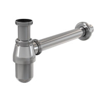 Сифон для раковины Alcaplast A431 бутылочный 1 1/4 x 32 мм хром A431