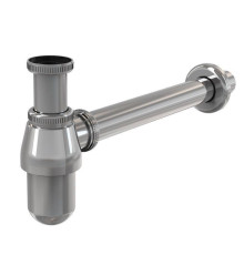 Сифон для раковины Alcaplast A431 бутылочный 1 1/4 x 32 мм хром A431