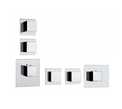 Смеситель термостатический для душа встраиваемый Bossini Cube хром Z032203.030_УЦ