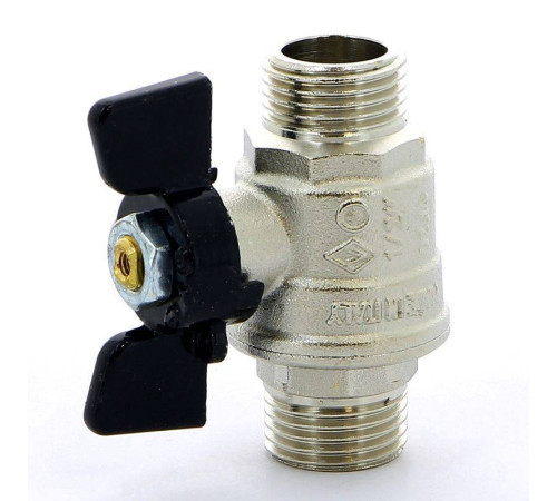 Кран шаровой Bugatti Oregon 1/2 НН бабочка полнопроходной 03270022