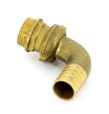 Штуцер для шланга Tiemme 1503 1/2 наружная резьба угловой разъемный 1500490