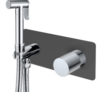 Гигиенический душ со смесителем Boheme Stick черный/хром 127-BCR.2