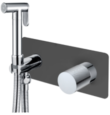 Гигиенический душ со смесителем Boheme Stick черный/хром 127-BCR.2