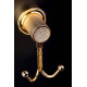 Крючок для ванной двойной Boheme Royal Cristal золото 10926-G-B
