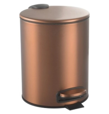 Ведро напольное Boheme Uno с крышкой и педалью матовая медь 10426-CB
