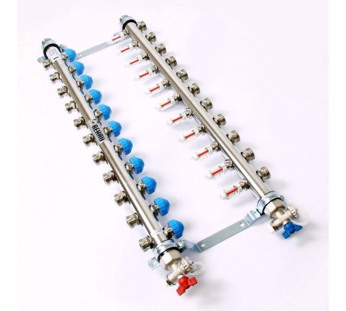 Коллекторная группа REHAU HKV-D 1 x 3/4 EK 11 выходов 208111