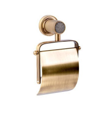 Держатель для туалетной бумаги подвесной Boheme Royal Cristal бронза 10921-BR