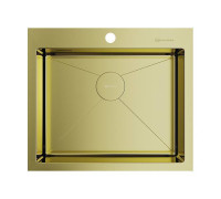 Кухонная мойка Omoikiri Akisame 59-LG 59x51 см светлое золото 4973082
