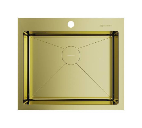 Кухонная мойка Omoikiri Akisame 59-LG 59x51 см светлое золото 4973082