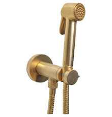 Гигиенический комплект с прогрессивным смесителем Bossini PALOMA BRASS сатинированное золото E37005B.043