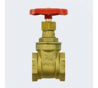 Задвижка клиновая латунная Uni-Fitt 3/4 ВВ PN10 140G3000