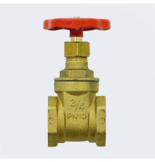 Задвижка клиновая латунная Uni-Fitt 3/4 ВВ PN10 140G3000