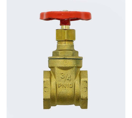 Задвижка клиновая латунная Uni-Fitt 3/4 ВВ PN10 140G3000