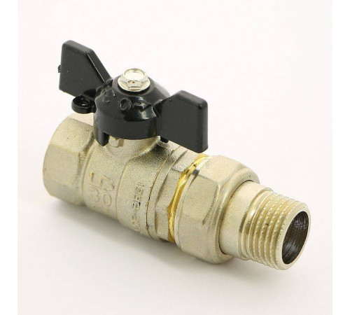 Кран шаровой LD Pride НВ 1/2 полнопроходной с разъемным соединением бабочка 47.306.15