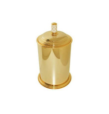 Ведро мусорное Boheme Murano круглое напольное золото 10907-W-G