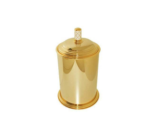 Ведро мусорное Boheme Murano круглое напольное золото 10907-W-G