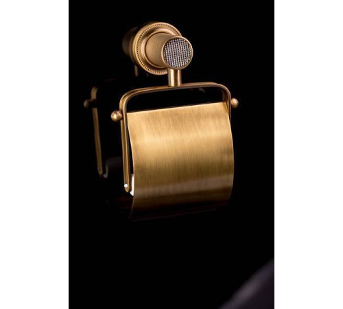 Держатель для туалетной бумаги подвесной Boheme Royal Cristal бронза 10921-BR