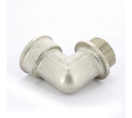 Угольник 90° НВ с упором Tiemme никелированный 3/4 1500243