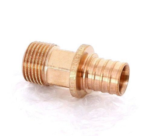 Муфта надвижная REHAU Rautitan RX 20х1/2 с наружной резьбой бронза 14563141001