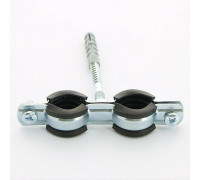 Хомут двойной с резиновым уплотнителем, шпилькой и дюбелем Uni-Fitt 1/2 дюйма (20-24 мм) 850D2800