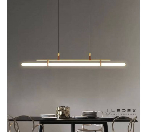 Подвесной светильник iLedex Zoom 9498P-46W-3000K GL-BR-WH