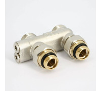 Узел радиаторный прямой перекрестный Uni-Fitt 3/4 x 3/4 EK с вентилями и ниппелями 196N3011