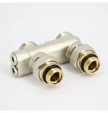 Узел радиаторный прямой перекрестный Uni-Fitt 3/4 x 3/4 EK с вентилями и ниппелями 196N3011