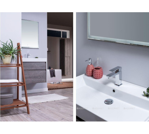 Тумба под раковину Aquanet Nova Lite 90 2 ящика дуб рошелье 00242267