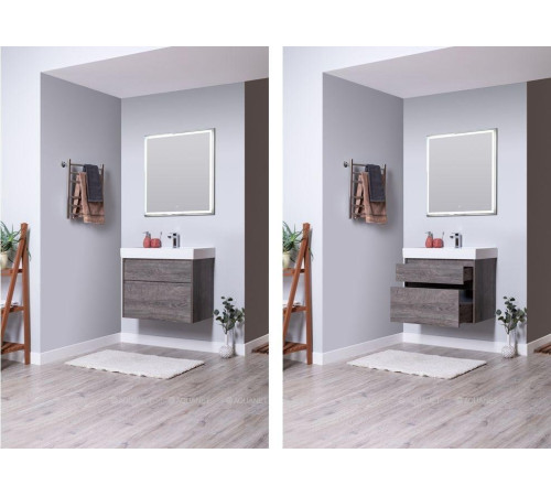 Тумба под раковину Aquanet Nova Lite 90 2 ящика дуб рошелье 00242267