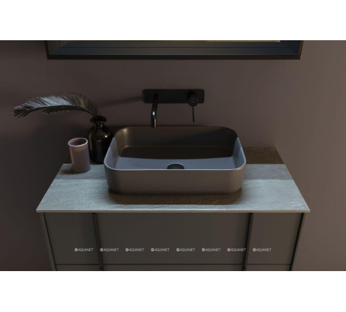 Раковина накладная Allen Brau FANTASY Quad 500x360 мм антрацит 4.11021.AN